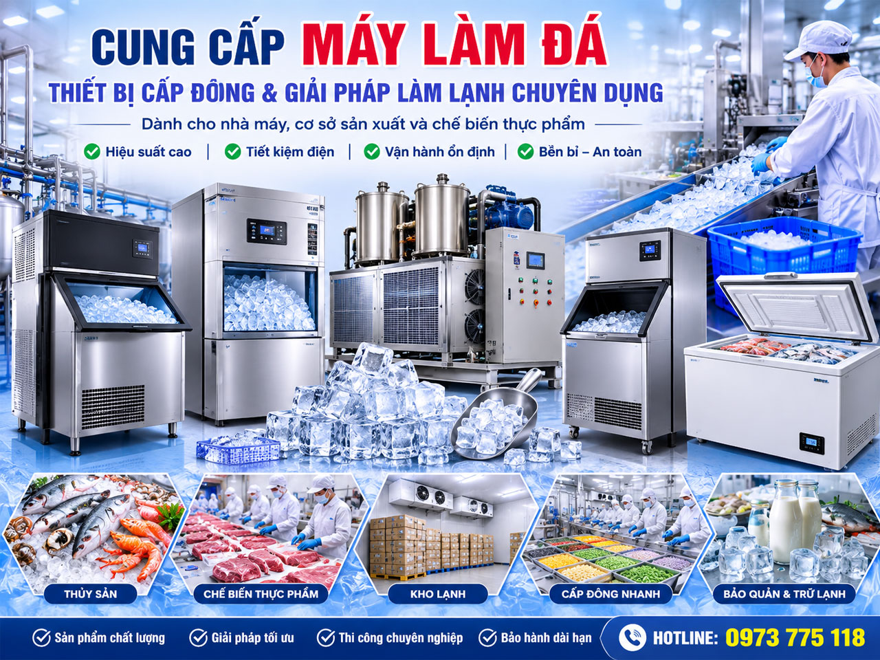 MÁY LÀM ĐÁ – THIẾT BỊ CẤP ĐÔNG