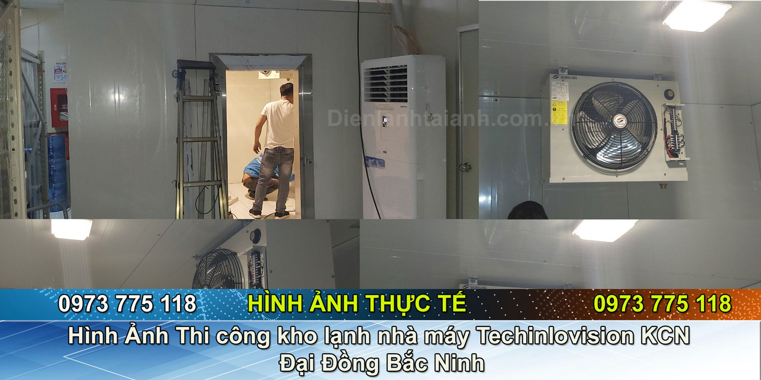 Thi công kho lạnh nhà máy Techinlovision KCN Đại Đồng Bắc Ninh