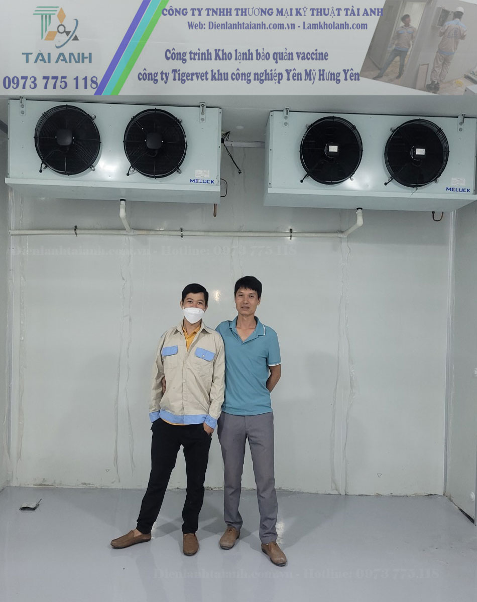 Công trình Kho lạnh bảo quản vaccine cho công ty Tigervet khu công nghiệp Yên Mỹ Hưng Yên