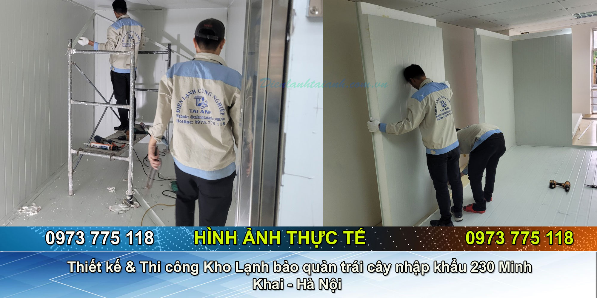 Thiết kế & Thi công Kho Lạnh bảo quản trái cây nhập khẩu 230 Minh Khai Hà Nội