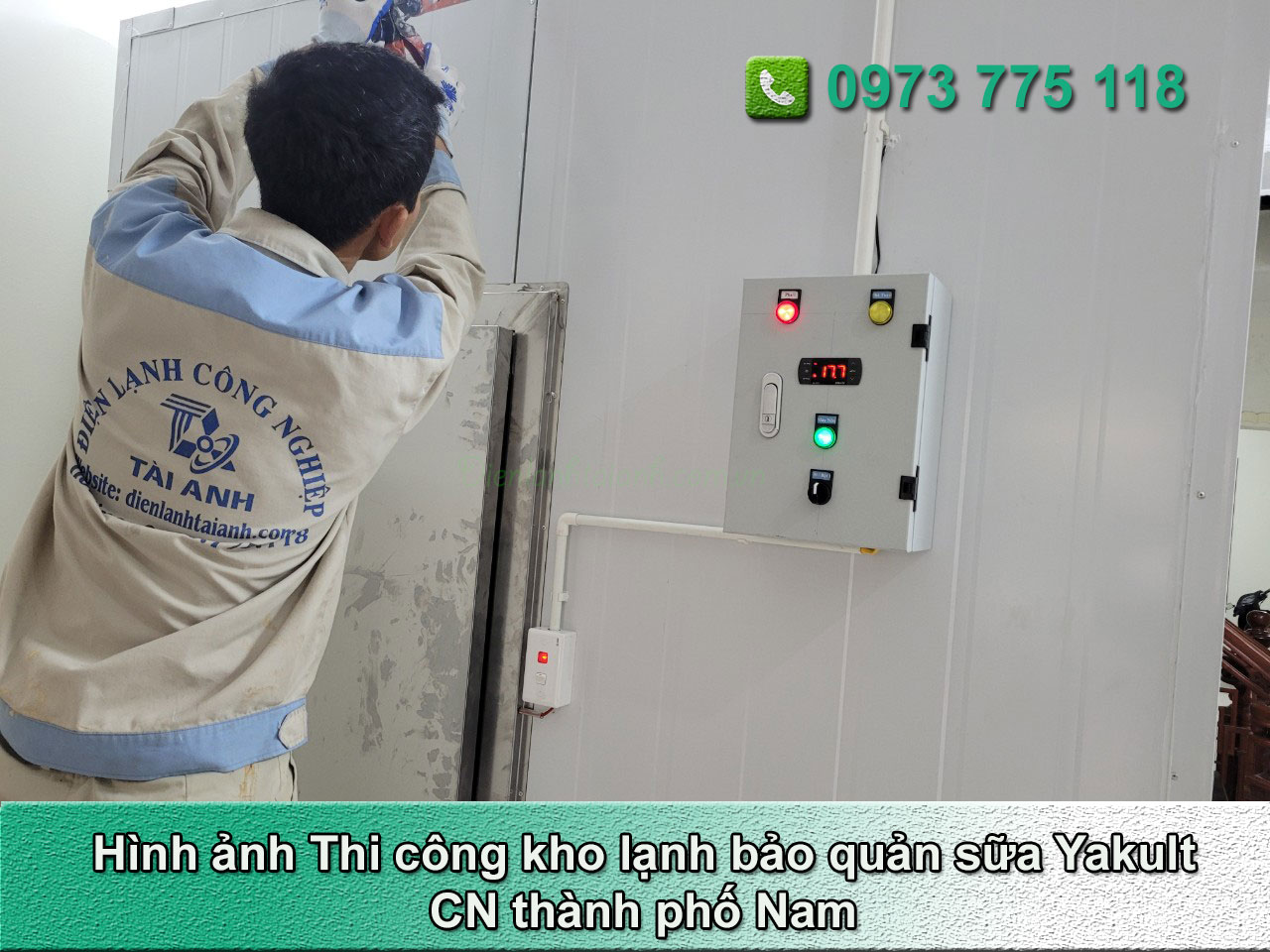Thi công kho lạnh bảo quản sữa Yakult tại thành phố Nam Định